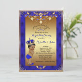 リトルプリンスベビーシャワー招待状、ブ王室のルー 招待状 (スタンド正面)