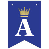 リトルプリンスベビーシャワー王室のバナー バンティングフラッグ (第1の旗)