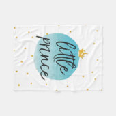 リトルプリンスベビーブランケットベビーシャワーギフト  フリースブランケット (正面(横))