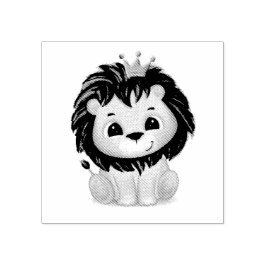 リトルプリンスライオンボーイ赤ちゃんシャワー ラバースタンプ