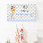 リトルプリンスヴィンテージ男の赤ちゃんクラウン 横断幕 (インサイチュ)