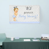 リトルプリンスヴィンテージ男の赤ちゃんクラウン 横断幕 (トレードショー)