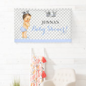 リトルプリンスヴィンテージ男の赤ちゃんクラウン 横断幕 (インサイチュ)