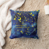 リトルプリンス引用文とスターカスタマイズズの名前 クッション (ブランケット)