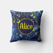 リトルプリンス引用文とスターカスタマイズズの名前 クッション (裏面)