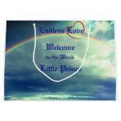 リトルプリンス男の赤ちゃん抱き枕 ラージペーパーバッグ (正面)