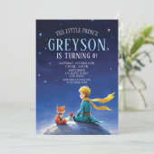 リトルプリンス誕生日招待状。ボーイ招待状 招待状 (スタンド正面)