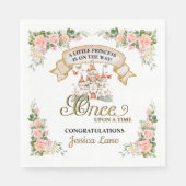 リトルプリンセスおとぎ話の城ガールベイビーシャワー スタンダードランチョンナプキン (正面)