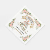 リトルプリンセスおとぎ話の城ガールベイビーシャワー スタンダードランチョンナプキン (角)