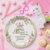 リトルプリンセスおとぎ話の城ガールベイビーシャワー ペーパープレート (パーティー)