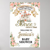 リトルプリンセスおとぎ話の城ガールベイビーシャワー ポスター (正面)