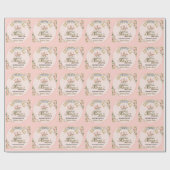 リトルプリンセスおとぎ話の城ガールベイビーシャワー ラッピングペーパー (フラット)