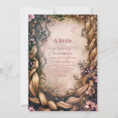 リトルプリンセスおとぎ話ベビーシャワー 招待状 (正面)