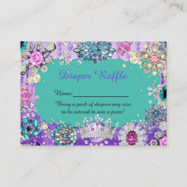 リトルプリンセスおむつくじチケット、ジュエリー エンクロージャーカード