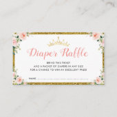 リトルプリンセスおむつラッフルチケットカード エンクロージャーカード (正面)