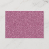 リトルプリンセスおむつラッフルチケット、きらびやかなピンク エンクロージャーカード (裏面)