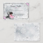 リトルプリンセスおむつラッフルチケット、グレー凍ってい エンクロージャーカード (正面/裏面)