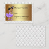 リトルプリンセスおむつラッフルチケット、バレリーナ3 エンクロージャーカード (正面/裏面)