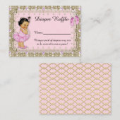リトルプリンセスおむつラッフルチケット、バレリーナ エンクロージャーカード (正面/裏面)