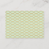 リトルプリンセスおむつラッフルチケット、ミント エンクロージャーカード (裏面)