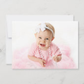 リトルプリンセスのカップケーキ第1誕生日パーティー 招待状 (裏面)