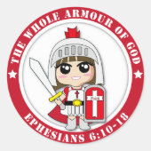 リトルプリンセスアイアイラウンドステッカー ラウンドシール (正面)