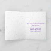 リトルプリンセスカスタムの誕生日カード カード (内部)