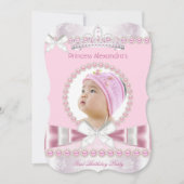 リトルプリンセスガールファースト1歳パーティー 招待状 (正面)