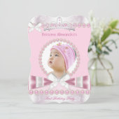 リトルプリンセスガールファースト1歳パーティー 招待状 (スタンド正面)