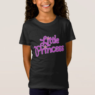 リトルプリンセスグラフィック文字ガールピンクトップ Tシャツ