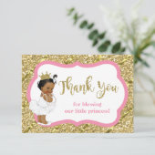 リトルプリンセスサンキューカード、フェイクグリッター サンキューカード (スタンド正面)