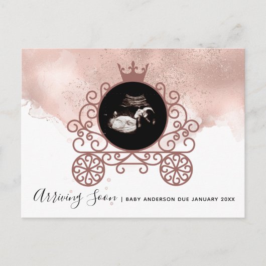 リトルプリンセスソノグラム妊娠発表 シーズンポストカード (正面)