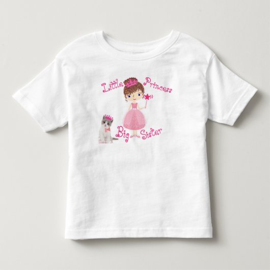 リトルプリンセスビッグシスター トドラーTシャツ (正面)
