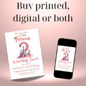 リトルプリンセスピンクキャッスル第2の誕生日 招待状