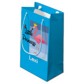 リトルプリンセスピンクフラミンゴデザイン-抱き枕- スモールペーパーバッグ (裏面アングル)