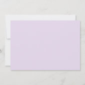 リトルプリンセスフローラパープルガールバースデーパーティー 招待状 (裏面)