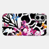 リトルプリンセスブラック&ホワイト可愛い蝶 Case-Mate iPhoneケース (裏面 (横))