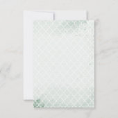 リトルプリンセスベアーガールベビーシャワー サンキューカード (裏面)