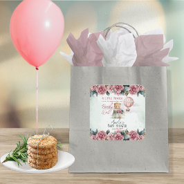 リトルプリンセスベアーリーウェイガールベビーシャワー スクエアシール