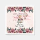 リトルプリンセスベアーリーウェイガールベビーシャワー スタンダードカクテルナプキン (正面)