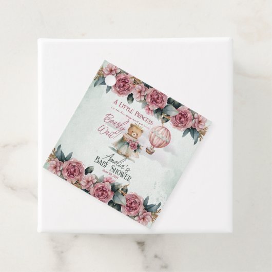 リトルプリンセスベアーリーウェイガールベビーシャワー フェイバータグ (インサイチュ)