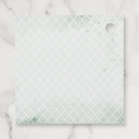 リトルプリンセスベアーリーウェイガールベビーシャワー フェイバータグ (裏面)