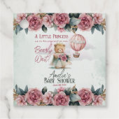 リトルプリンセスベアーリーウェイガールベビーシャワー フェイバータグ (正面)