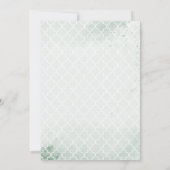 リトルプリンセスベアーリーウェイガールベビーシャワー 招待状 (裏面)