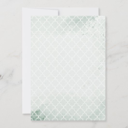 リトルプリンセスベアーリーウェイガールベビーシャワー 招待状 (裏面)