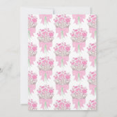 リトルプリンセスベイビーガールシャワーシルバークラウン 招待状 (裏面)