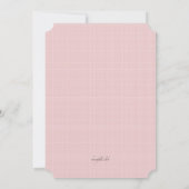 リトルプリンセスベビーガールシャワー招待状 招待状 (裏面)