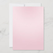 リトルプリンセスベビーシャワー招待状、ピンク 招待状 (裏面)