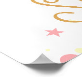 リトルプリンセスベビーシャワー歓迎サイン ポスター (角)