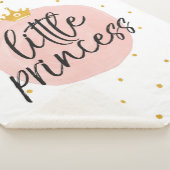 リトルプリンセスベビーブランケットベビーシャワーギフト  シェルパブランケット (3/4)